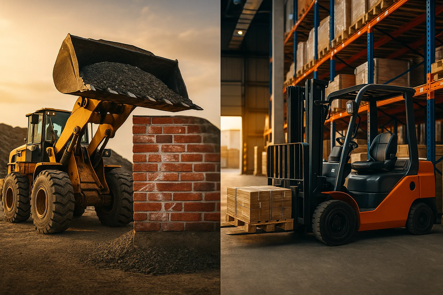 Погрузчики — незаменимая техника для строительства и склада